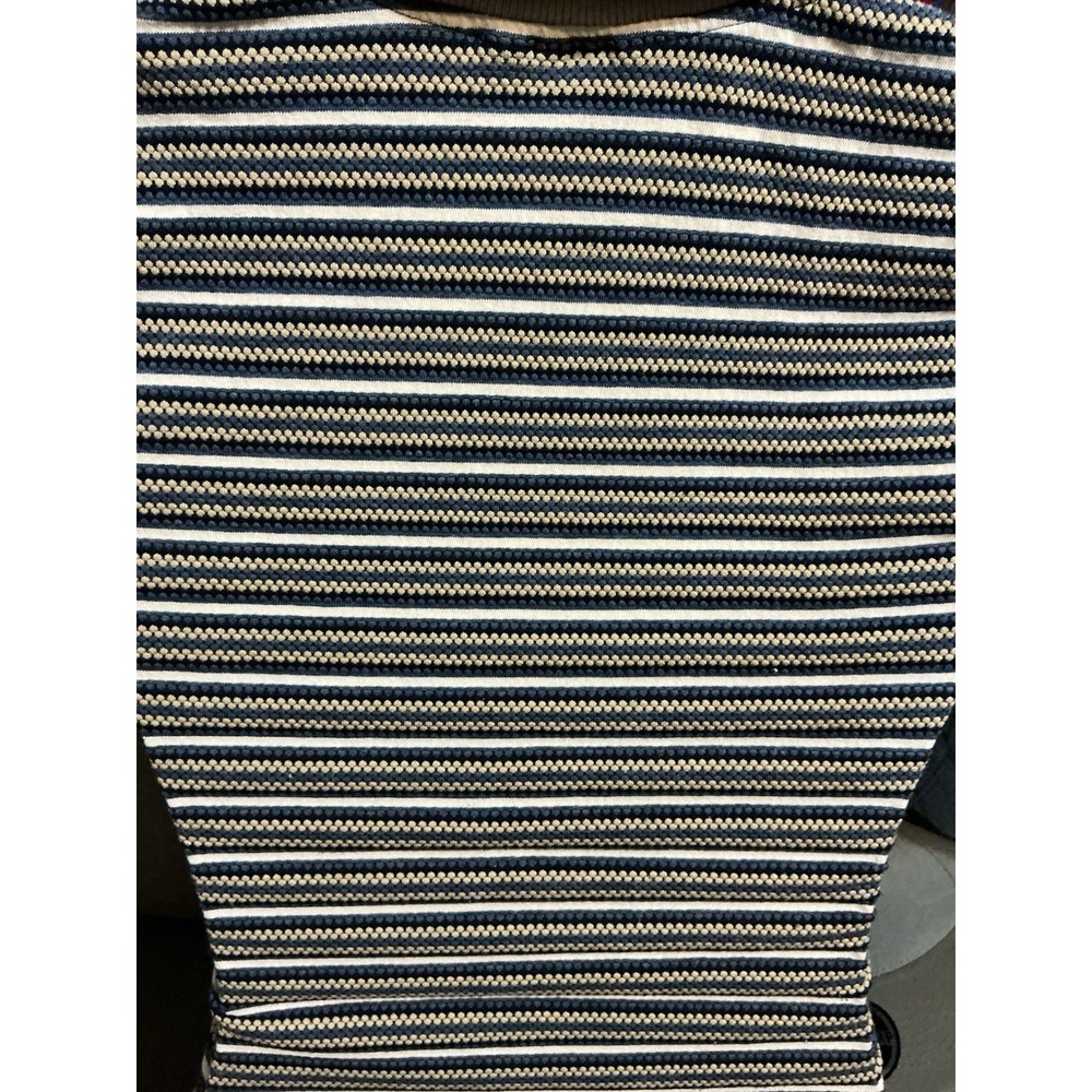 Jazz Sport California Womens M Textured Short Sleeve Top Strips 90s VTG - Picture 5 of 7